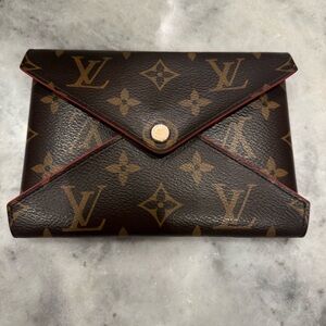 Louis Vuitton Brown and Red Monogram Envelope